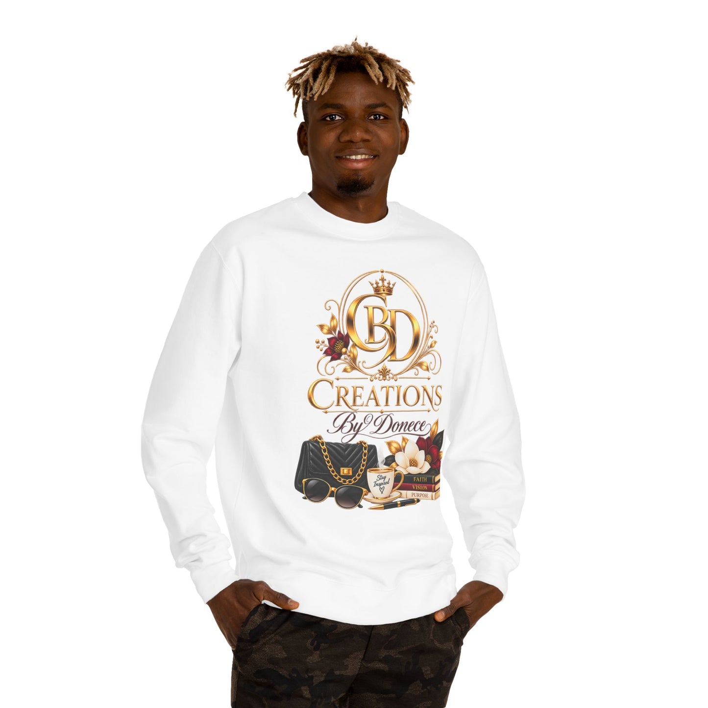 Crewneck Sweatshirt — Creations By Donece Luxury Logo Graphic