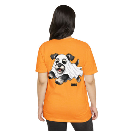 Cute Ghost Puppy T-Shirt — "Boo" Halloween Dog Tee