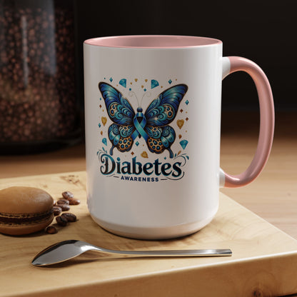 Diabetes Awareness Butterfly Coffee Mug (11/15oz)