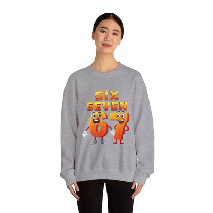 Six Seven 67 Cartoon Graphic Sweatshirt