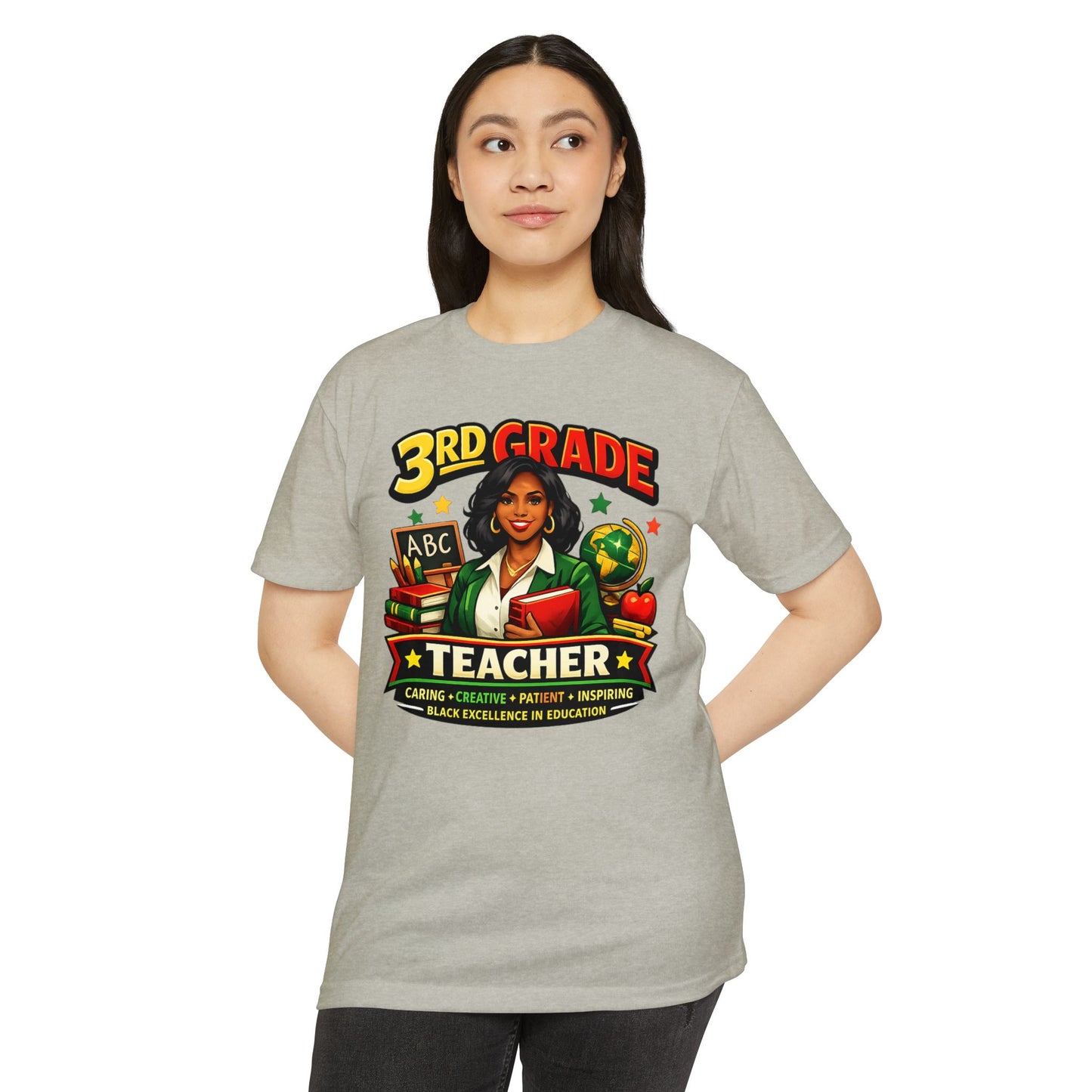 3rd Grade Teacher T‑Shirt – Black Excellence in Education Design
