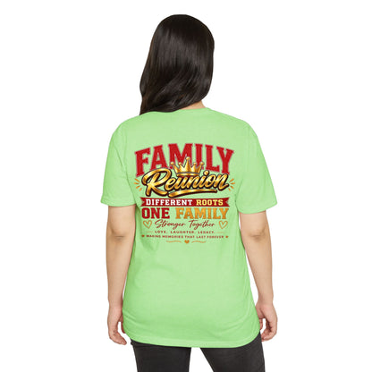 Family Reunion T-Shirt — "Different Roots, One Family" Matching Tee