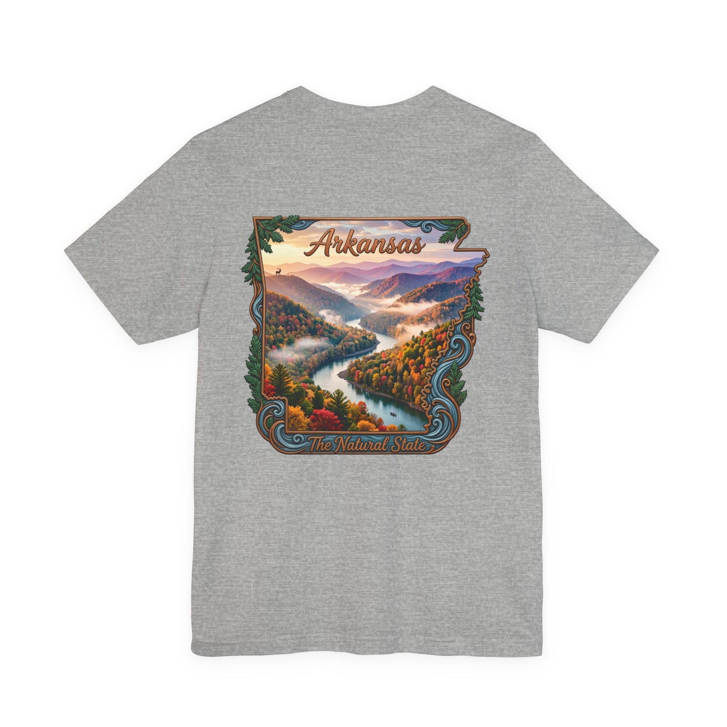 Arkansas Scenic River Tee — The Natural State Retro Landscape T-Shirt