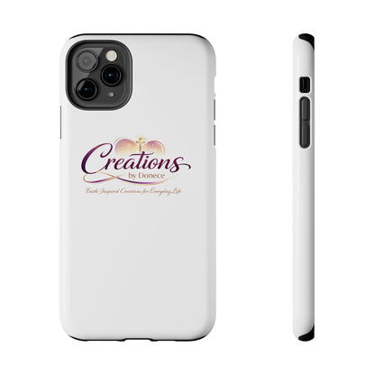 Tough Phone Case - "Creations by Donece" Logo Protective Cover
