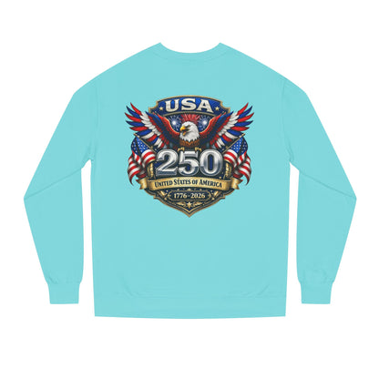 USA 250th Anniversary Sweatshirt — Patriotic Eagle 1776–2026 Crewneck