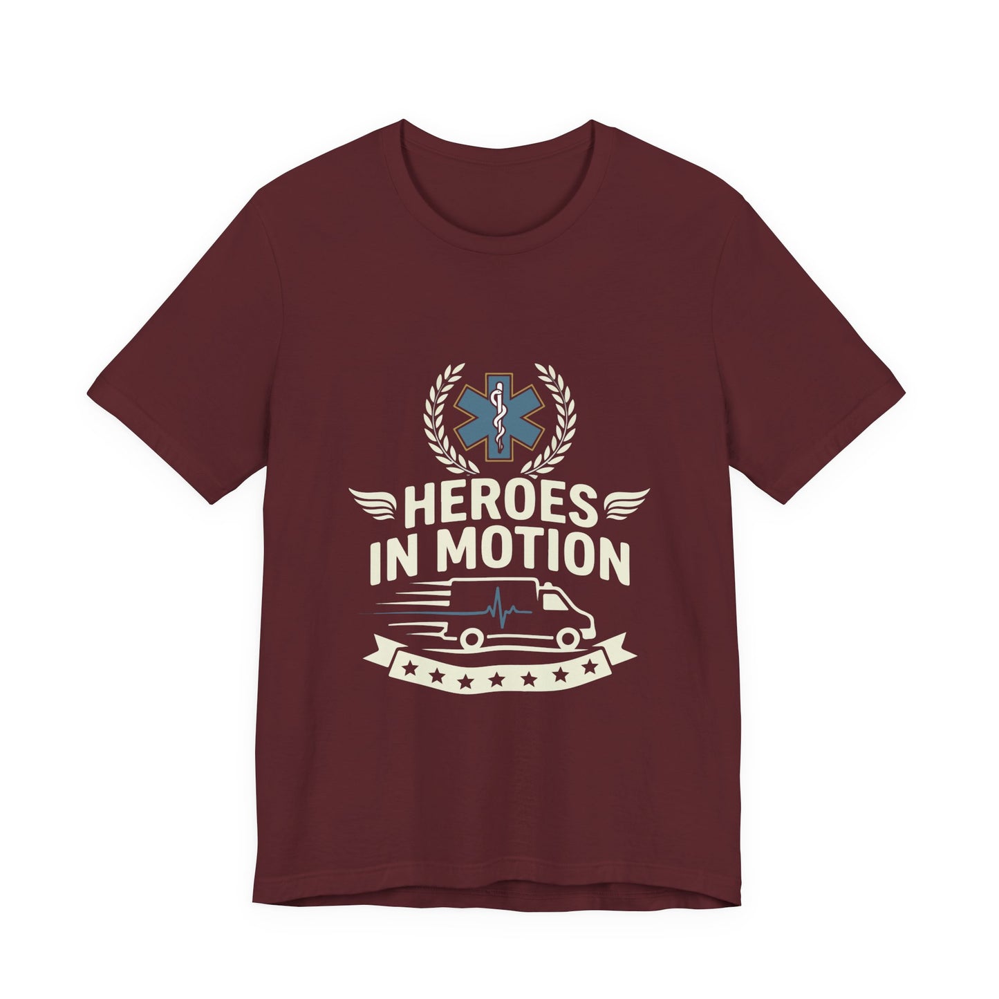 EMT "Heroes in Motion" Tee - Paramedic Ambulance Tribute Shirt