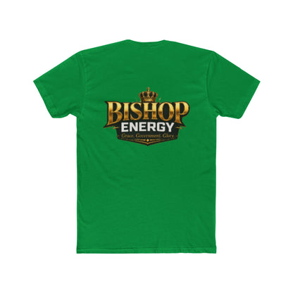 Bishop Energy Graphic Tee — Bold Gold Crown Logo T-Shirt