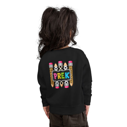 PreK Toddler Sweatshirt – Cute Leopard Pencil Preschool Top