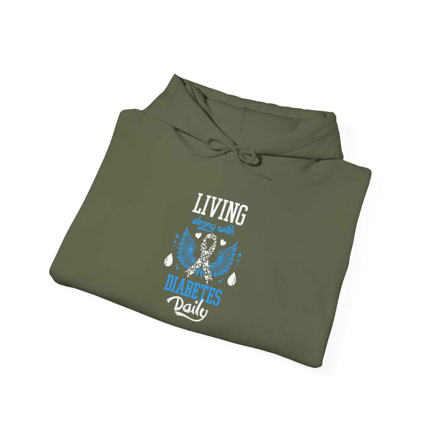 "Living Strong With Diabetes Daily"  Hoodie
