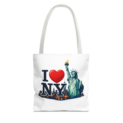 I  NY Statue of Liberty Tote Bag — New York City Souvenir Canvas Tote