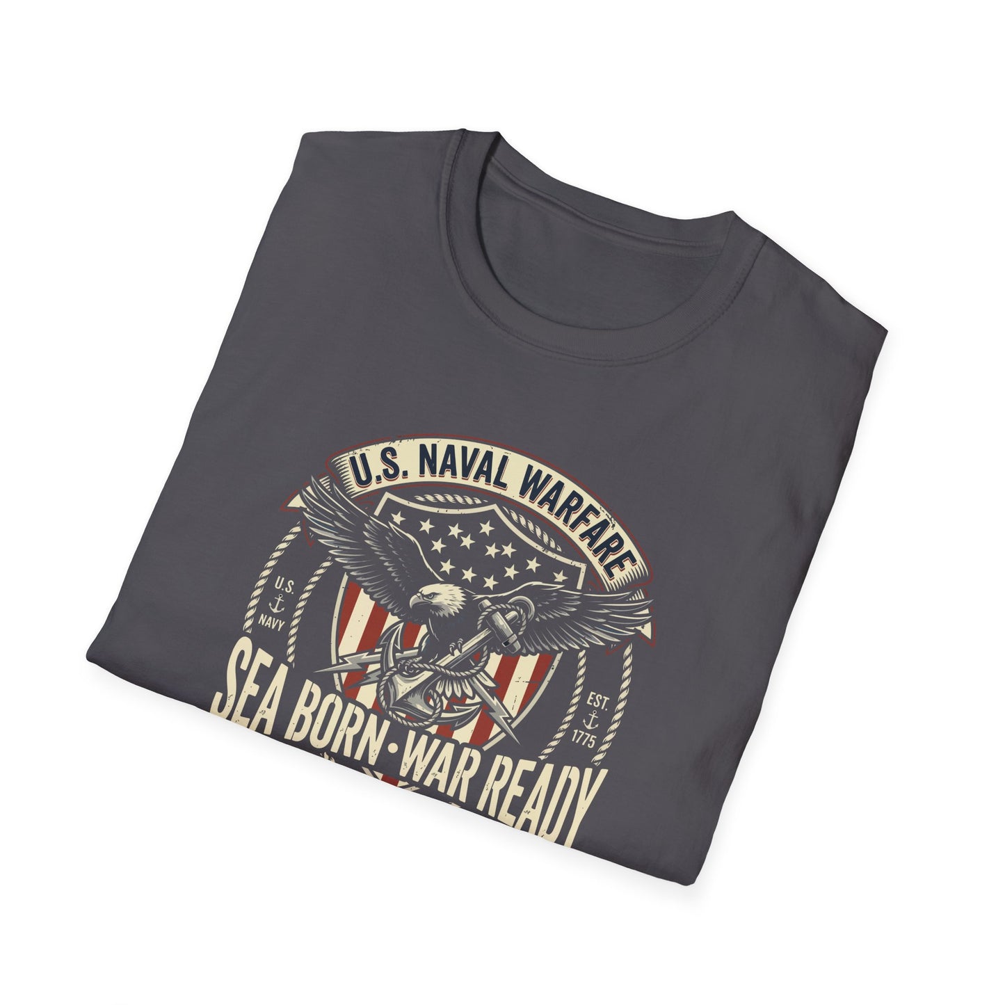 U.S. Naval Warfare Sea Born-War Ready America’s Ocean Force T-Shirt