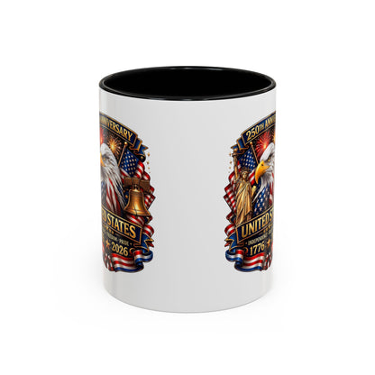 250th Anniversary United States Eagle Coffee Mug – Patriotic 1776–2026 Accent Mug