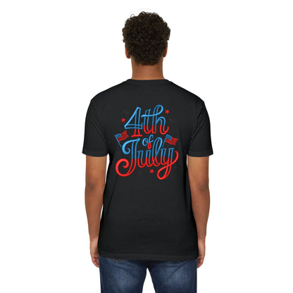 4th of July T-Shirt — Retro Patriotic Stars & Flags Tee