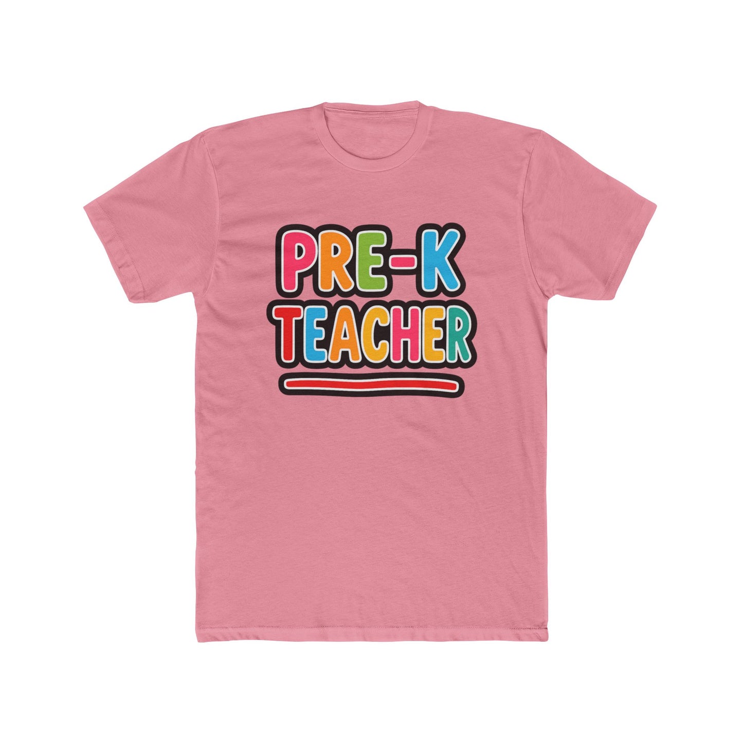 Pre-K Teacher T-Shirt — Colorful Retro Kids Classroom Tee