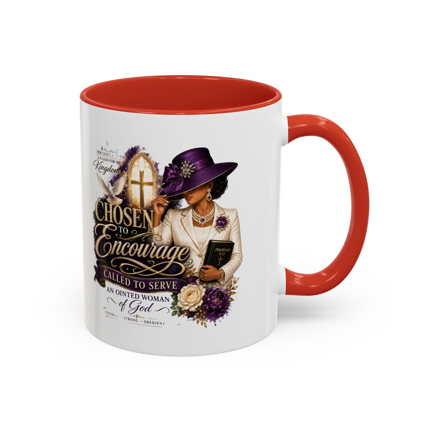 Chosen to Encourage Coffee Mug — Christian Woman Faith Gift (11/15oz)