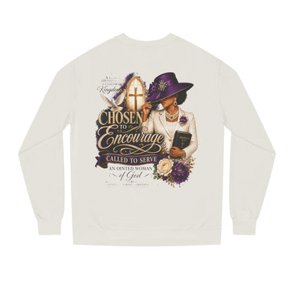 Christian Women's 'Chosen to Encourage' Sweatshirt – Faith-Based Encourager Design