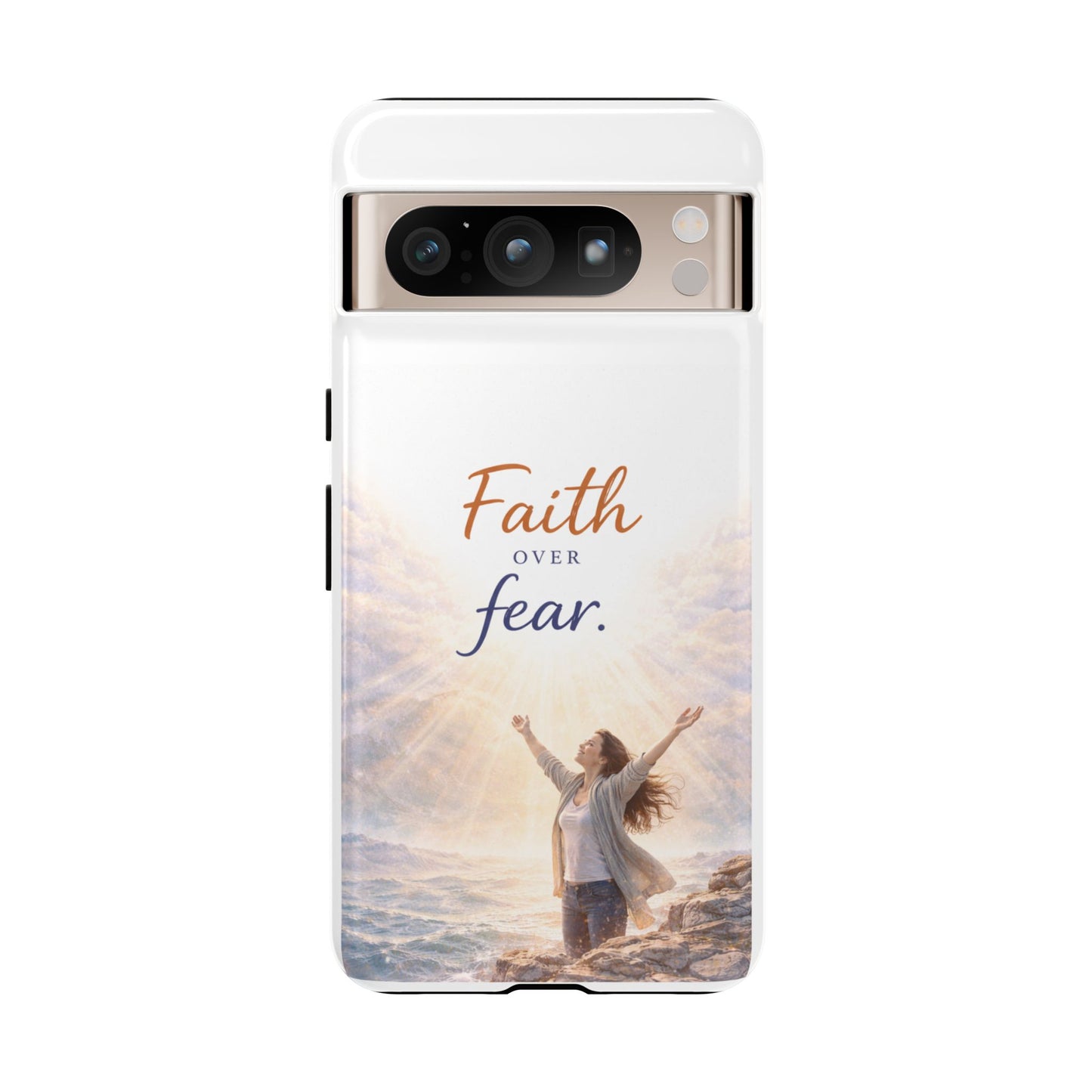 Faith Over Fear Phone Case — Inspirational Christian iPhone Cover