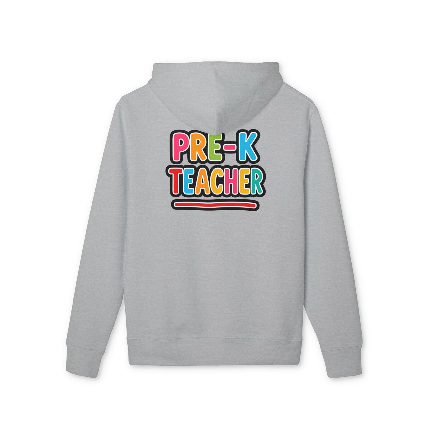 Pre-K Teacher Hoodie — Colorful Backprint Teacher Appreciation Gift