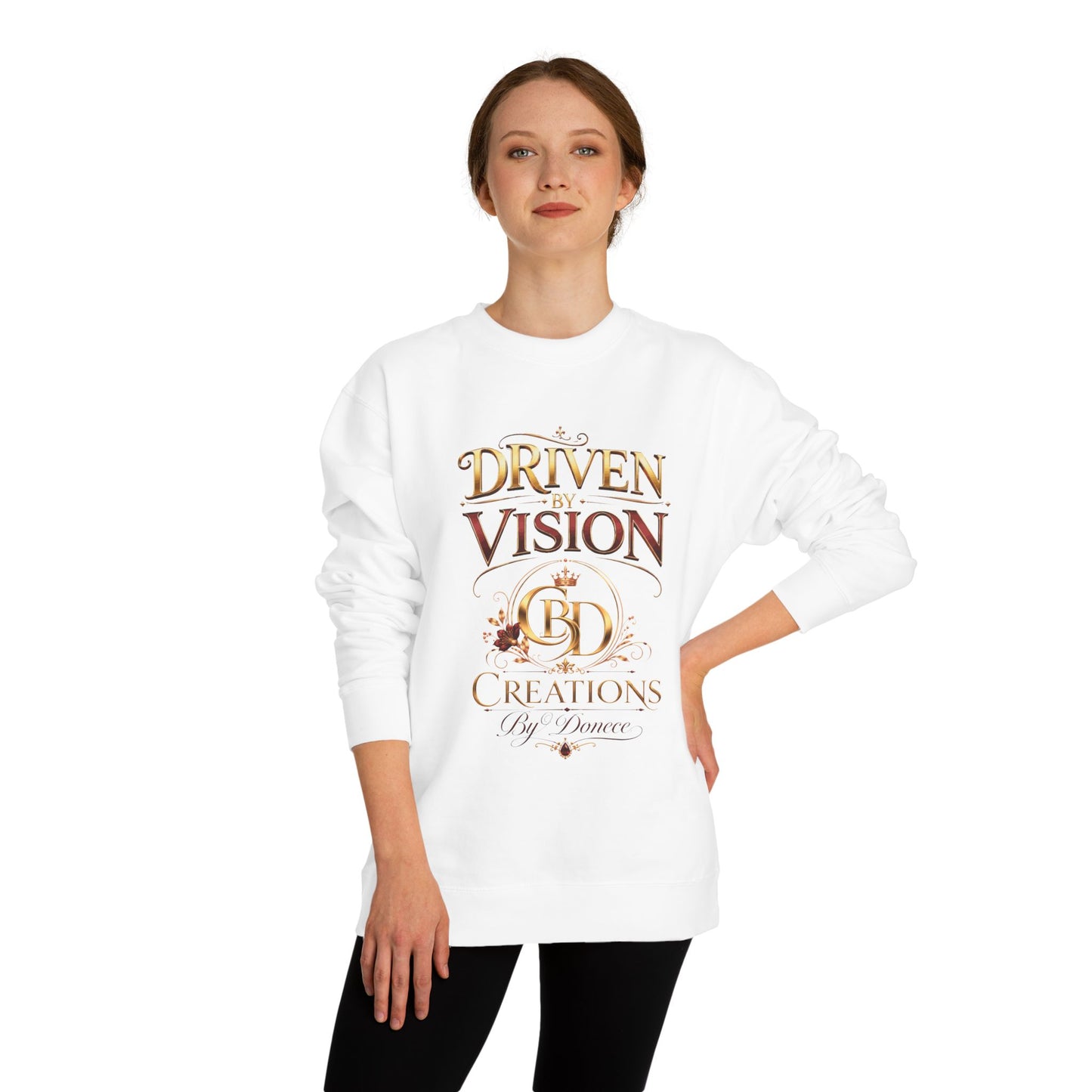 Driven By Vision Crewneck Sweatshirt — CBD Creations Logo Pullover