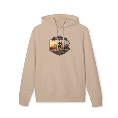 Pennsylvania Keystone State Hoodie — Liberty Bell Skyline Graphic
