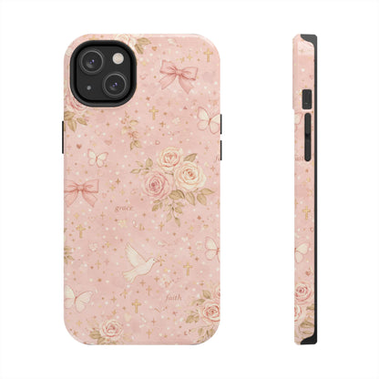 Grace Faith Phone Case | Christian floral iPhone Case