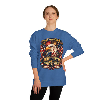250th Anniversary United States Eagle Sweatshirt – 1776–2026 Patriotic Crewneck