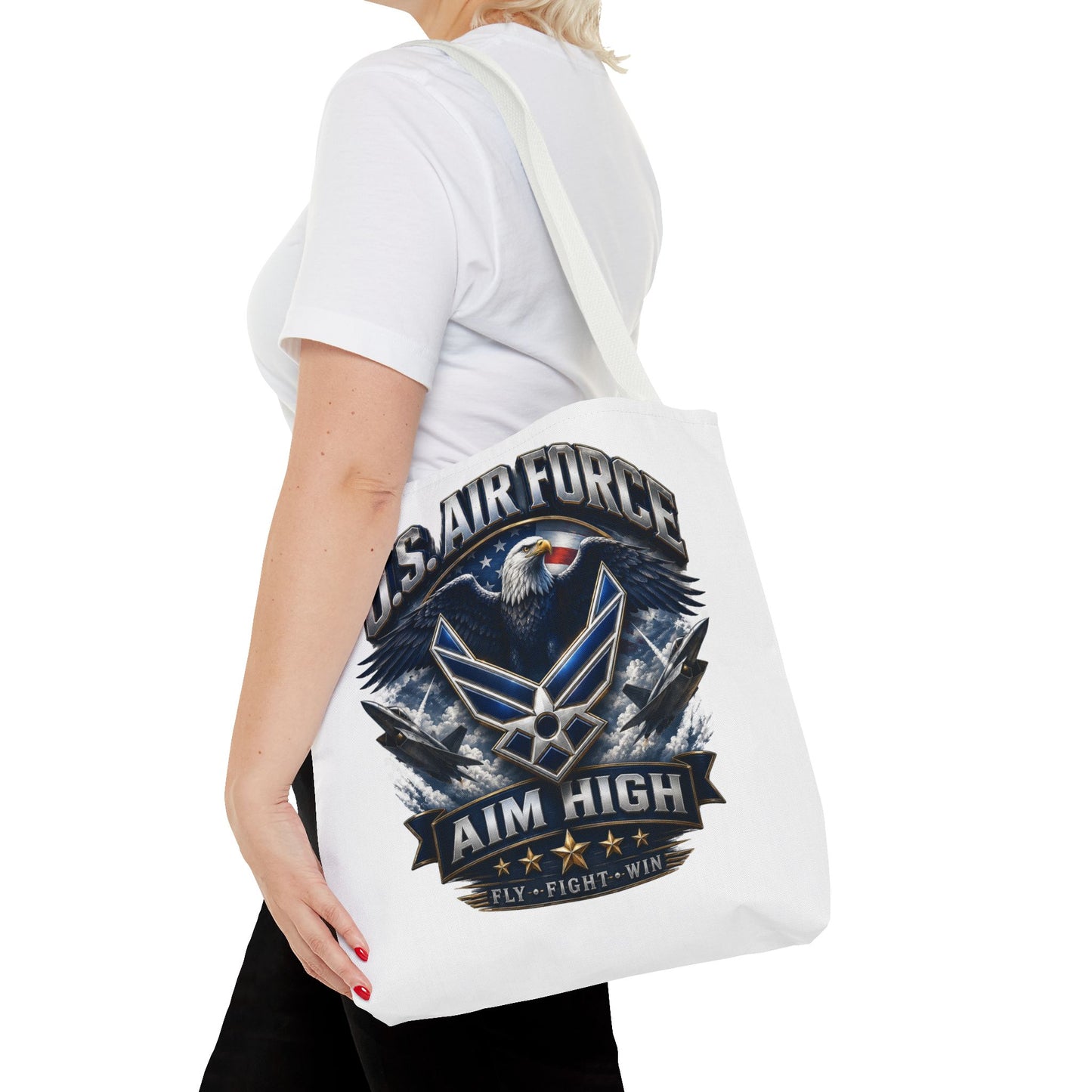 U.S. Air Force Aim High Tote Bag — Patriotic Eagle Military Tote