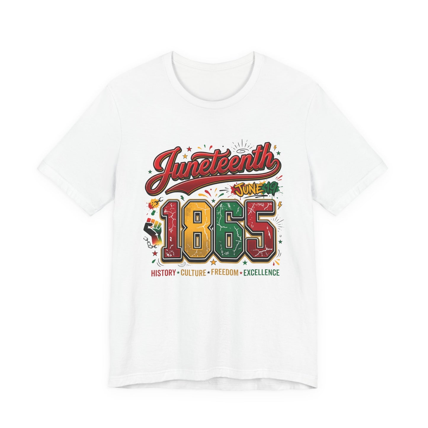 Juneteenth 1865 Celebration Tee — History • Culture • Freedom Graphic T-Shirt