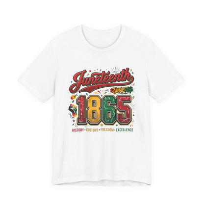 Juneteenth 1865 Celebration Tee — History • Culture • Freedom Graphic T-Shirt