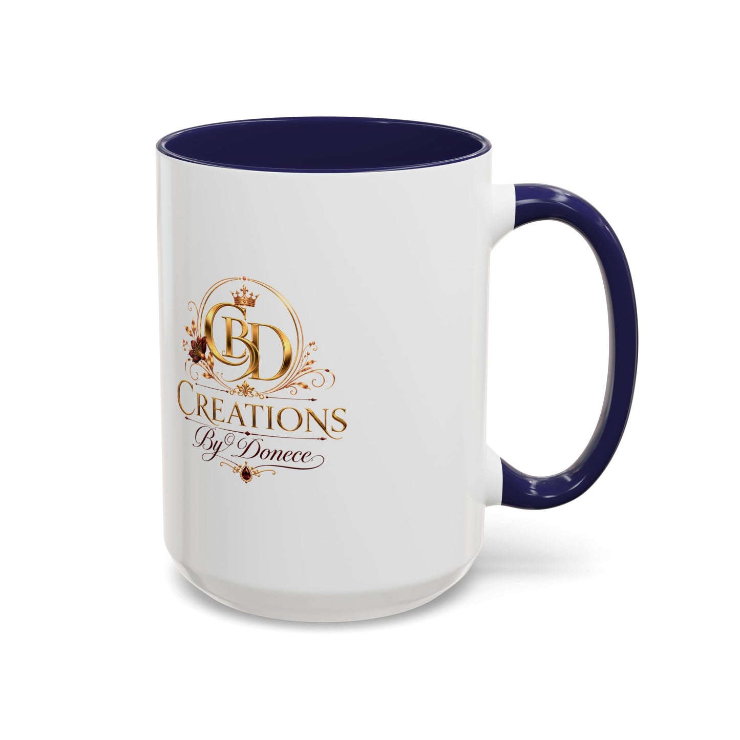 Accent Coffee Mug — Creations By Donece Logo Ceramic Mug (11/15 oz)