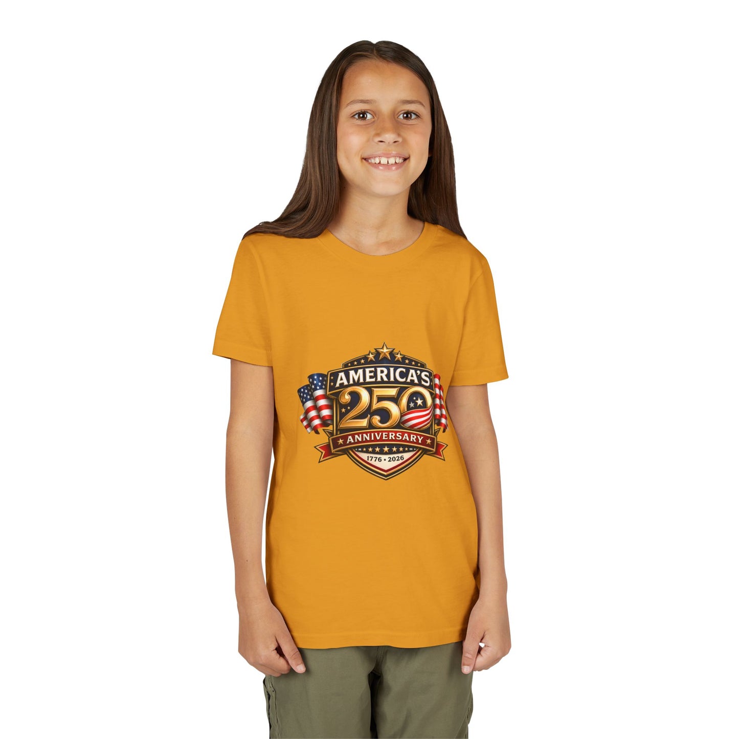 America's 250th Anniversary Youth Tee - Patriotic 1776–2026 Celebration Shirt
