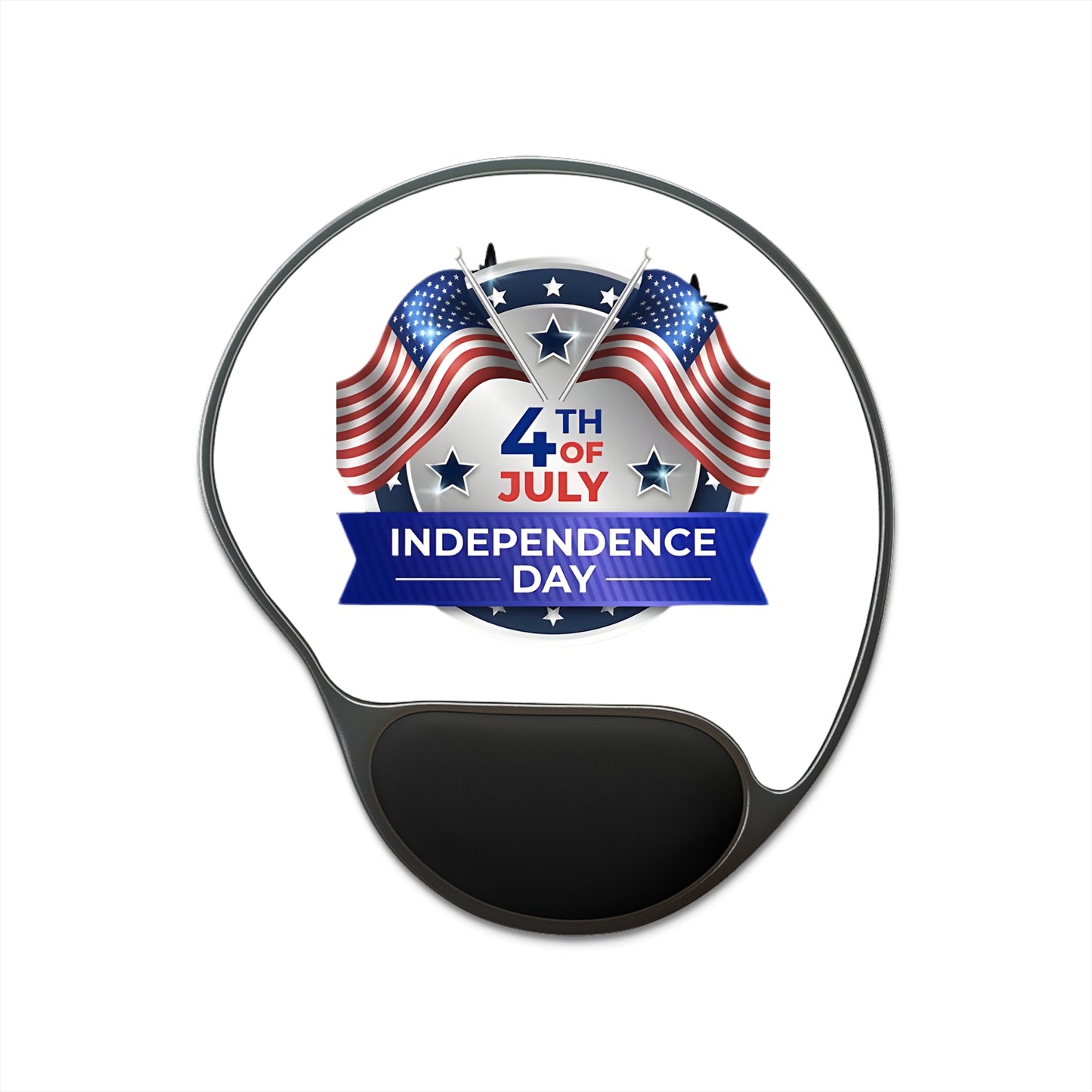 Independence Day 4th of July Mouse Pad with Wrist Rest