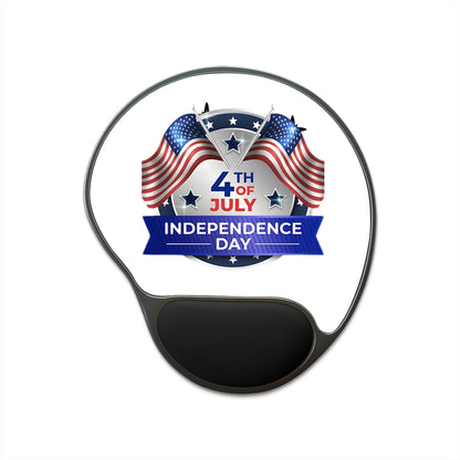 Independence Day 4th of July Mouse Pad with Wrist Rest
