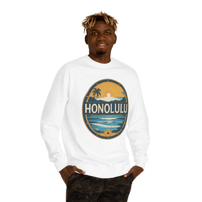 Honolulu Vintage Sunset Crewneck Sweatshirt