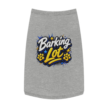 Barking Lot Pet Tank Top – Funny Paw Print Dog Shirt