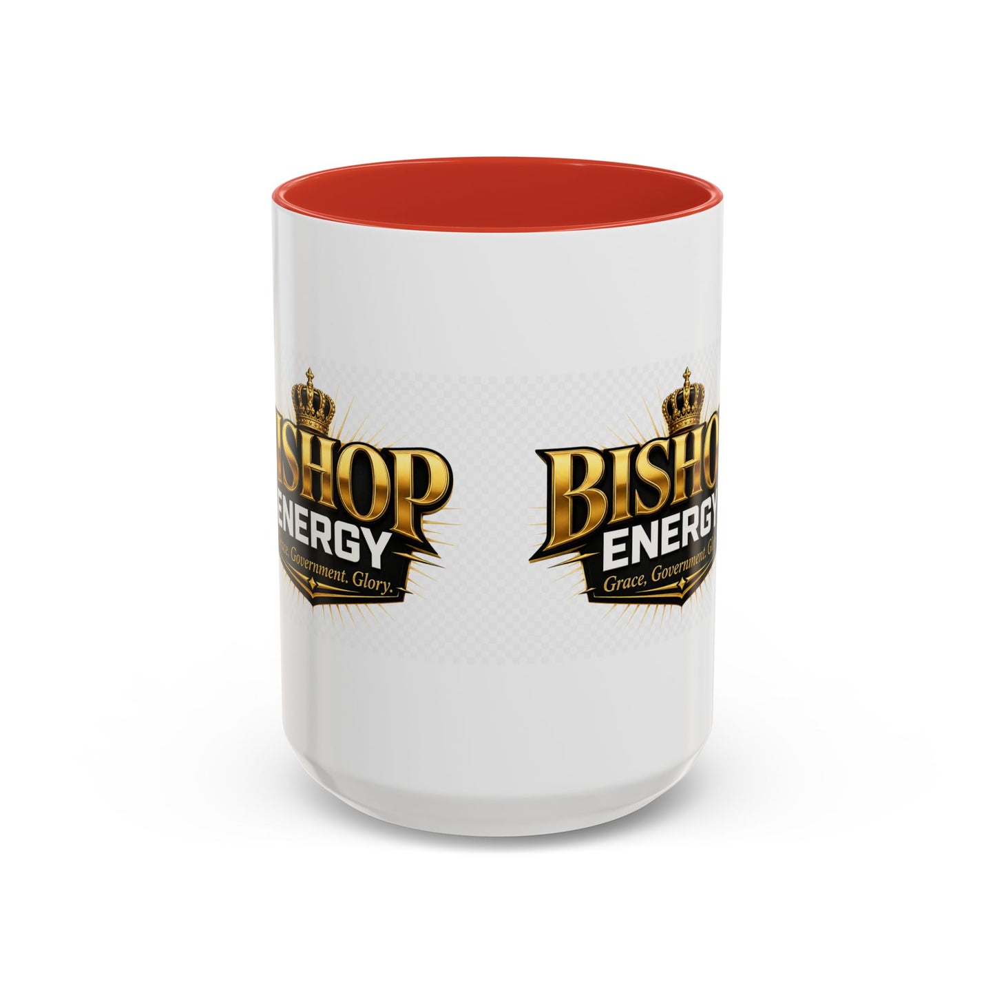 Bishop Energy Coffee Mug — Gold Crown Logo Accent Ceramic Mug (11/15oz)