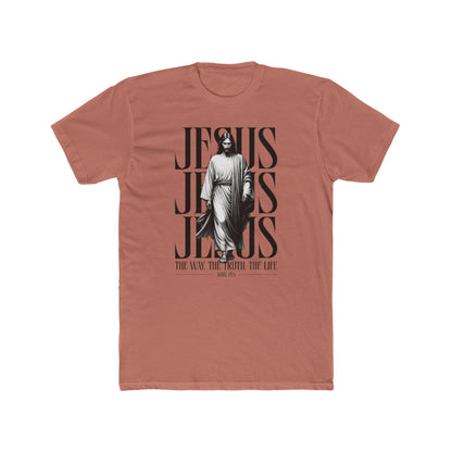 Jesus Typography Graphic Tee — "The Way The Truth The Life" Christian T‑Shirt