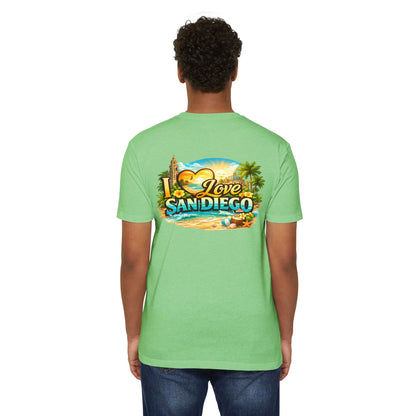 I Love San Diego T-Shirt — Vintage Beach Vacation Tee