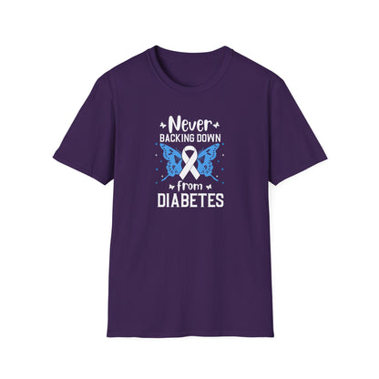 "Never Backing Down from Diabetes"  T-Shirt