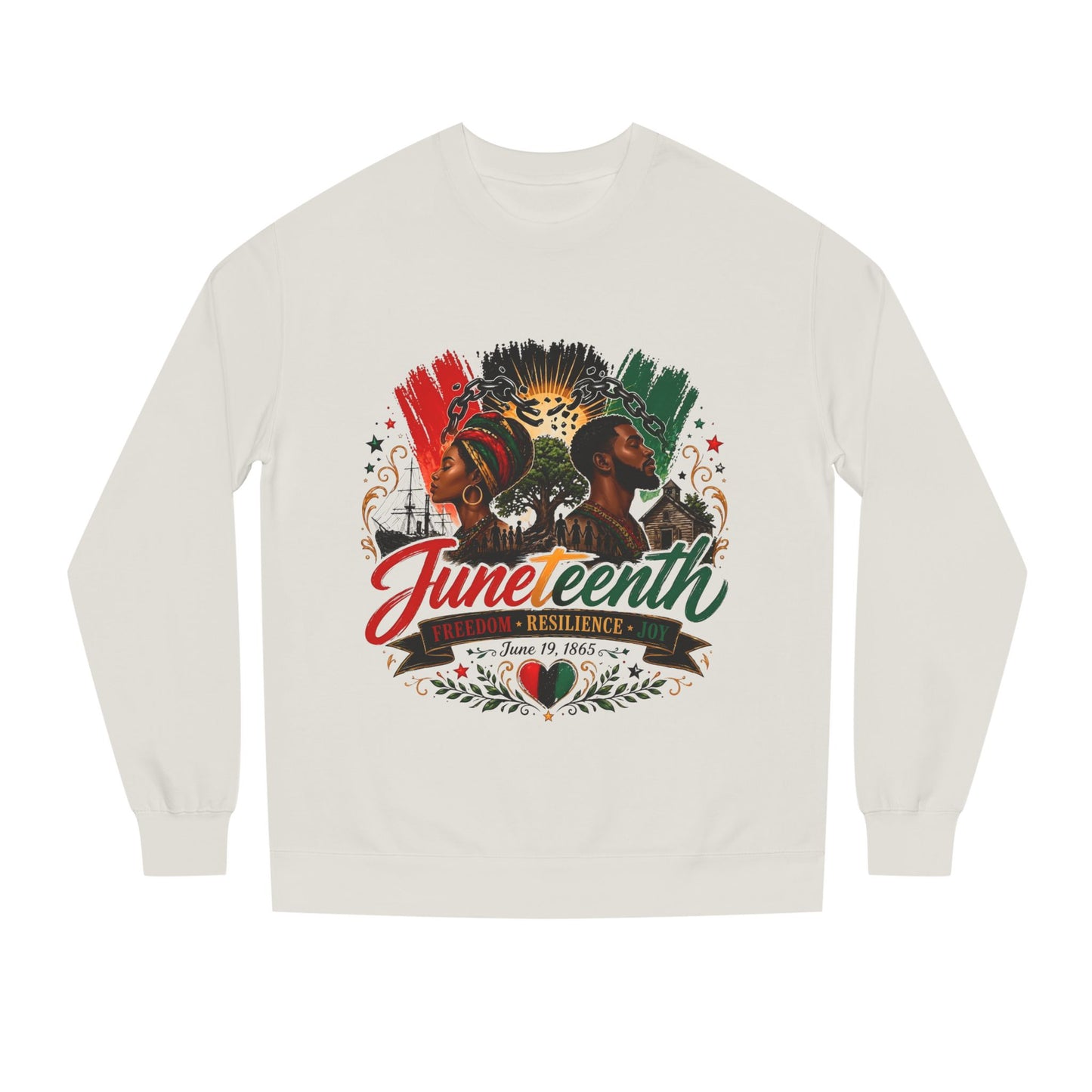 Juneteenth Sweatshirt — Juneteenth Proud Graphic Crewneck