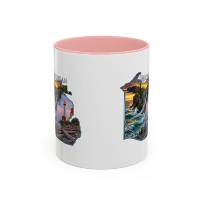 Michigan Lighthouse Coffee Mug — Scenic Great Lakes Accent Mug (11/15oz)