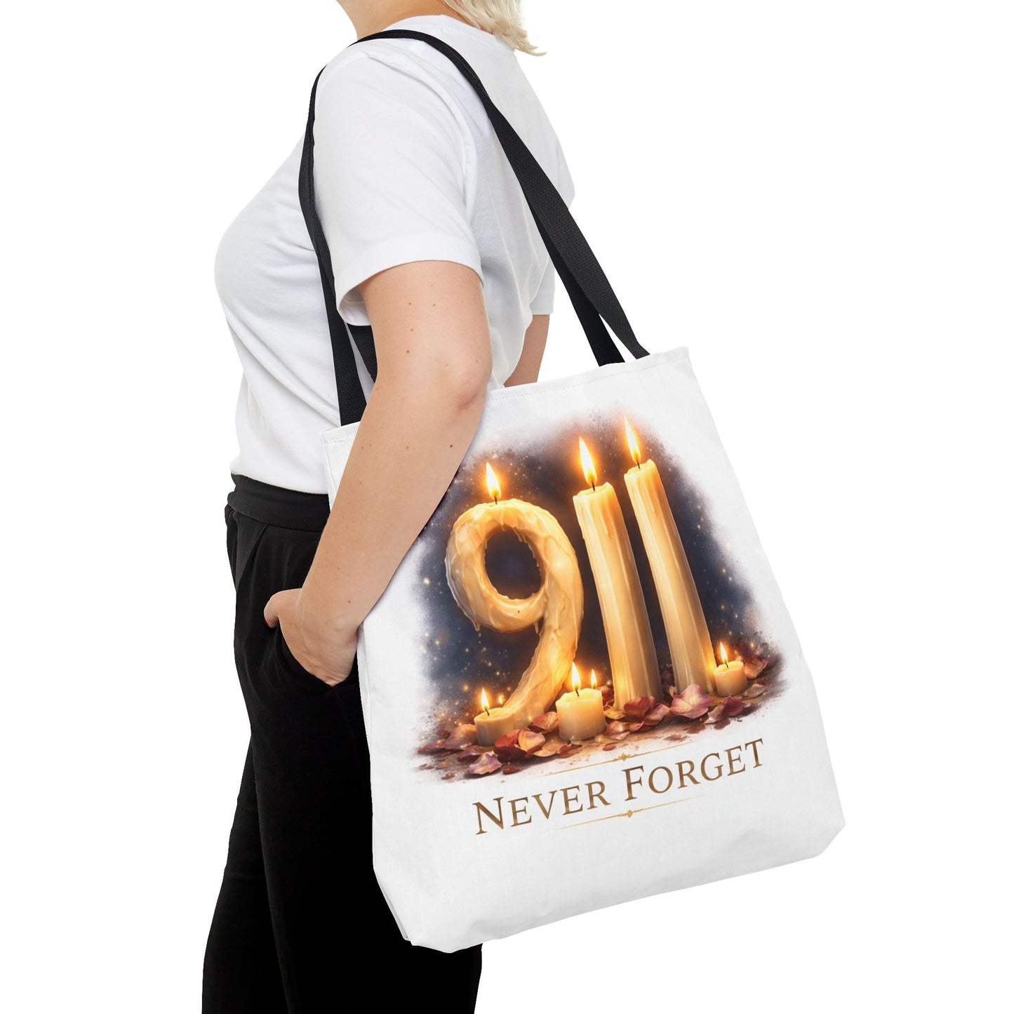 9/11 Never Forget Memorial Tote Bag