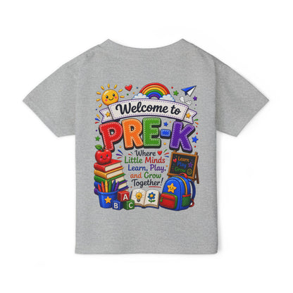 Welcome to Pre-K Toddler T-Shirt — Colorful Back-to-School Preschool Shirt