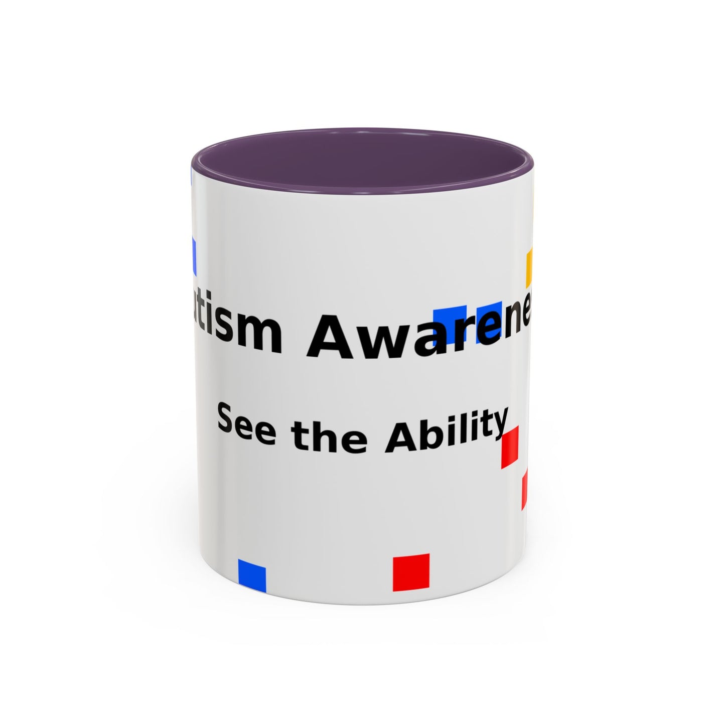 Autism Awareness Accent Mug - "See the Ability" Coffee Cup
