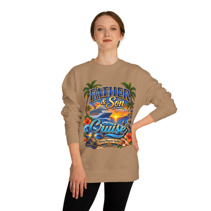 Father & Son Cruise Sweatshirt – Tropical Beach Boat Design