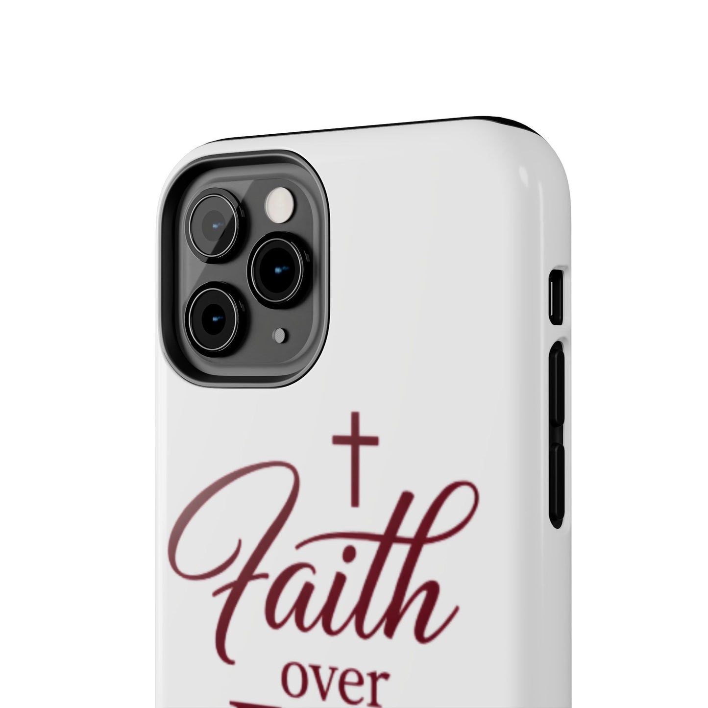 Faith Over Fear Tough Phone Case — Christian Inspirational Protective Phone Cover