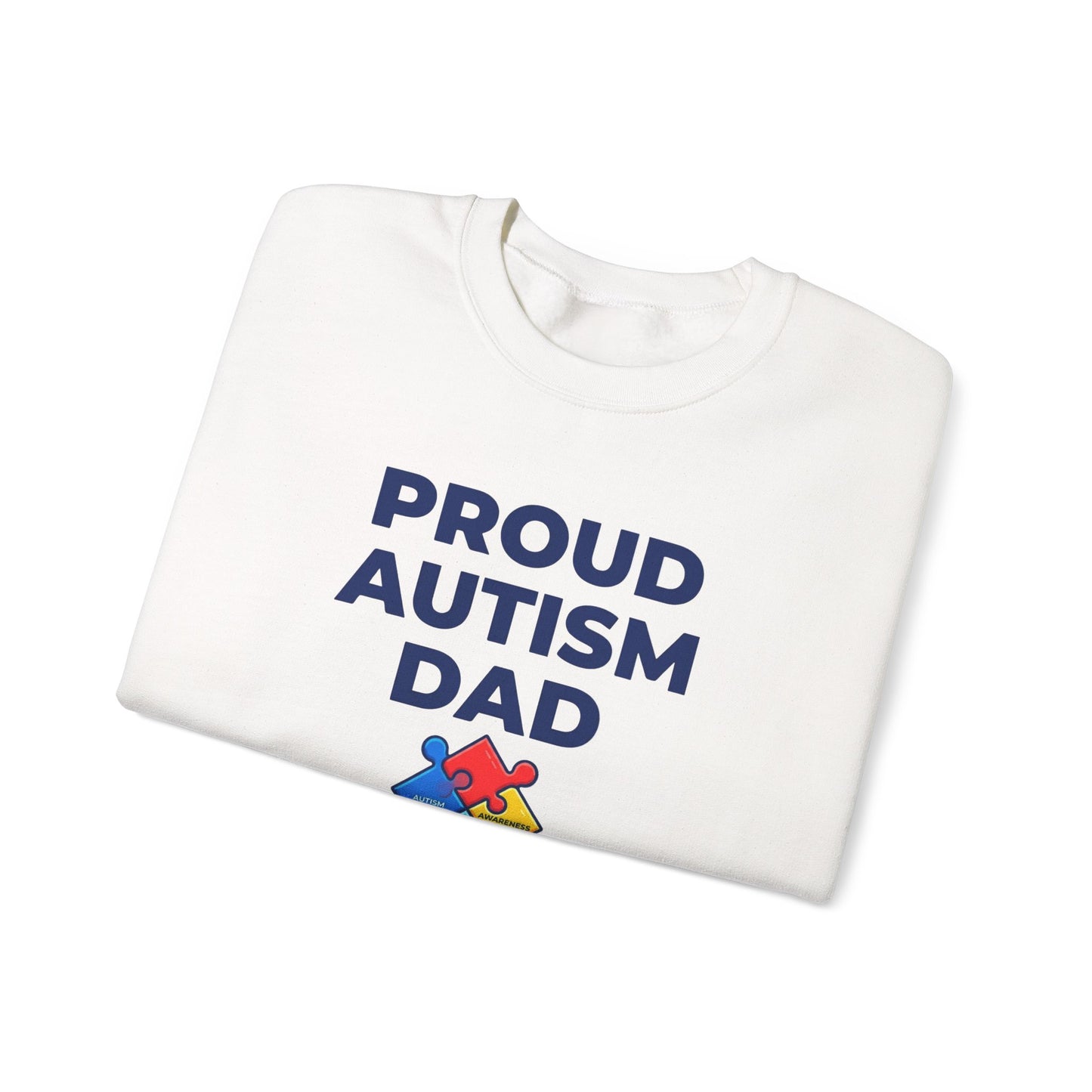 Proud Autism Dad  Crewneck Sweatshirt