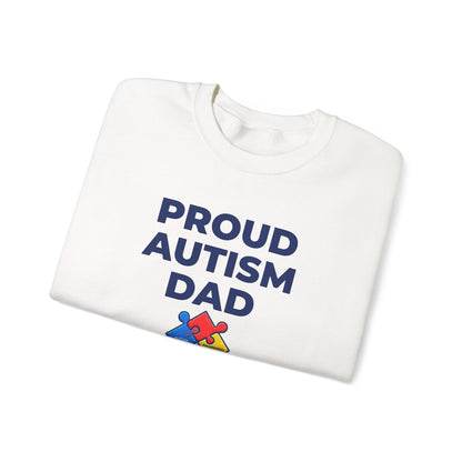Proud Autism Dad  Crewneck Sweatshirt