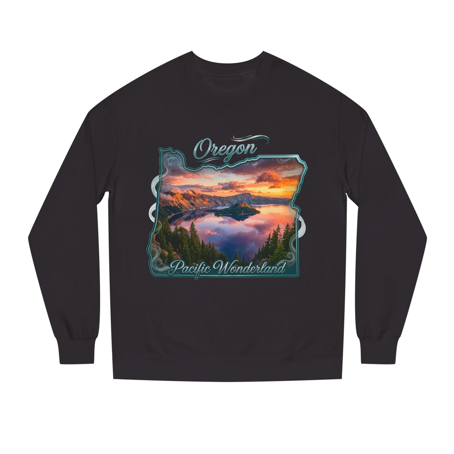 Oregon Scenic Sweatshirt — 'Pacific Wonderland' Sunset Landscape Crewneck