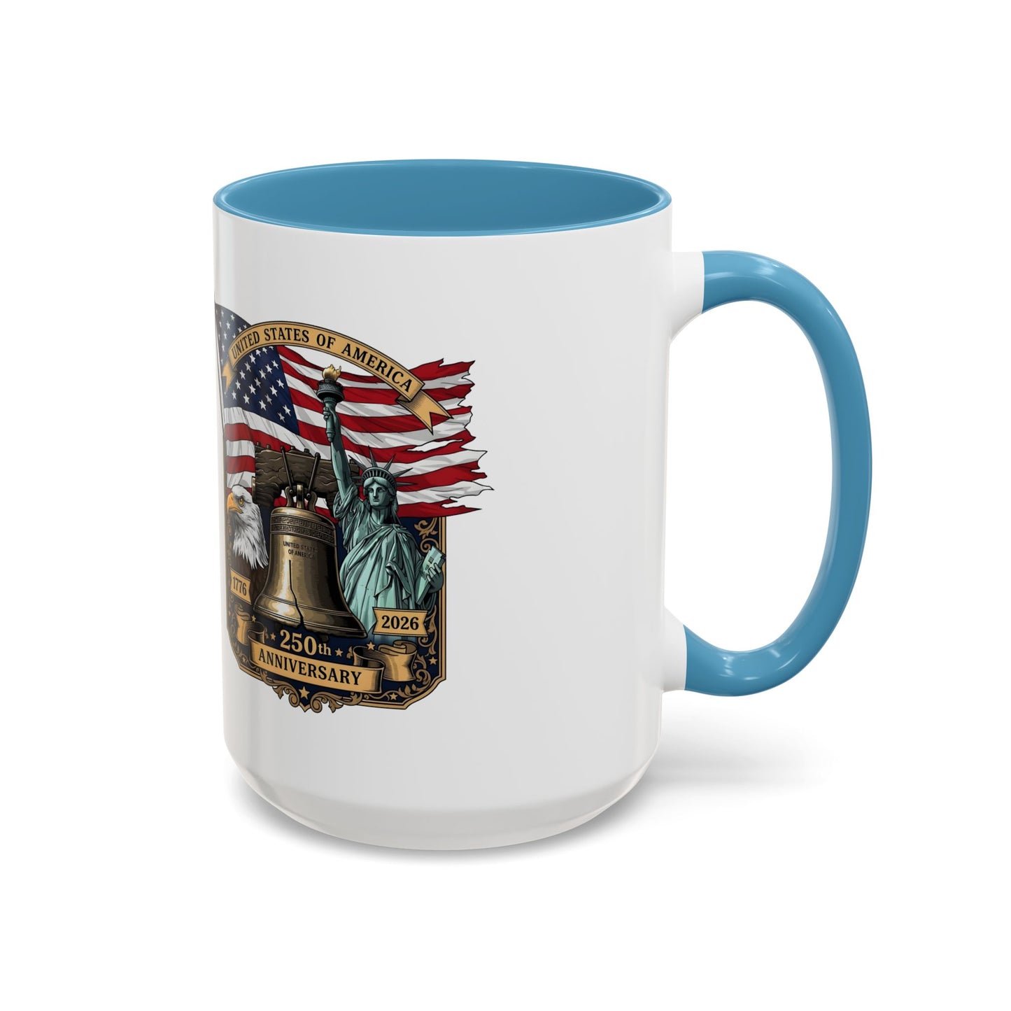 Liberty Anniversary Coffee Mug — 250th USA Celebration Accent Mug